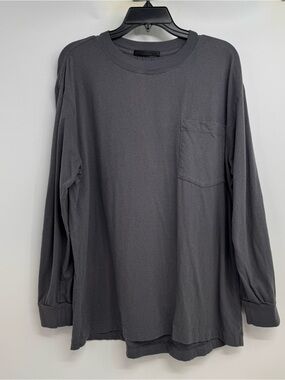 Jenni Kayne Men’s M T-Shirt  Long Sleeve Crewneck Cotton Pocket USA